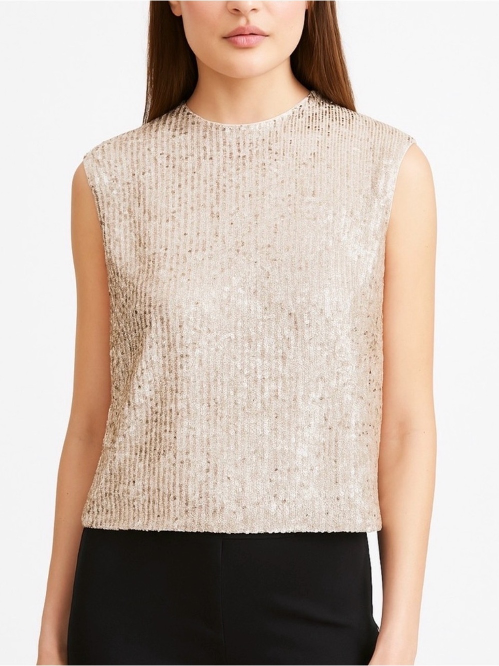 Sequin Sleeveless Top